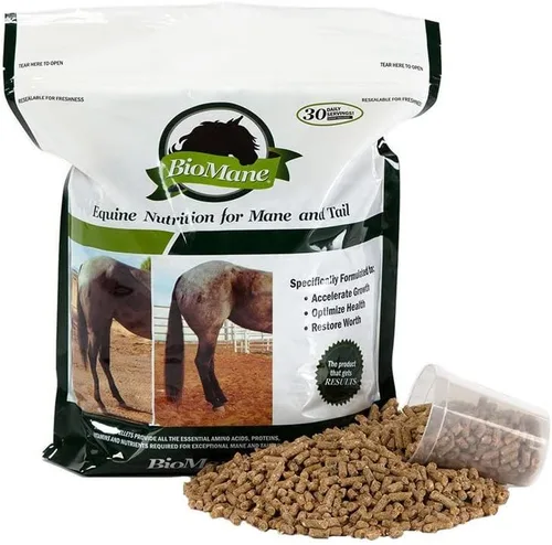 Vista 2 de BioMane Suplemento nutricional capilar para caballos - Suministro para 60 días (resellable)