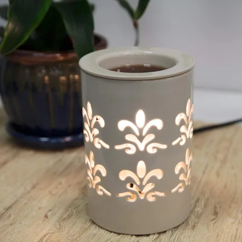 Vista 4 de Deco - Calentador de velas eléctrico, calentador de cera, incluye 4 cubos de cera Electric Scented Tart & Candle Warmer, Plug in Halogen Bulb