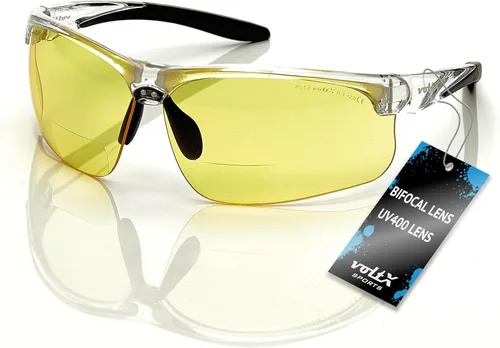 Vista 12 de voltX 'ULTIMATE SPORTS' Gafas de seguridad bifocales (montura transparente, lente transparente + 1.0 dioptrías) – Lente UV400 con revestimiento