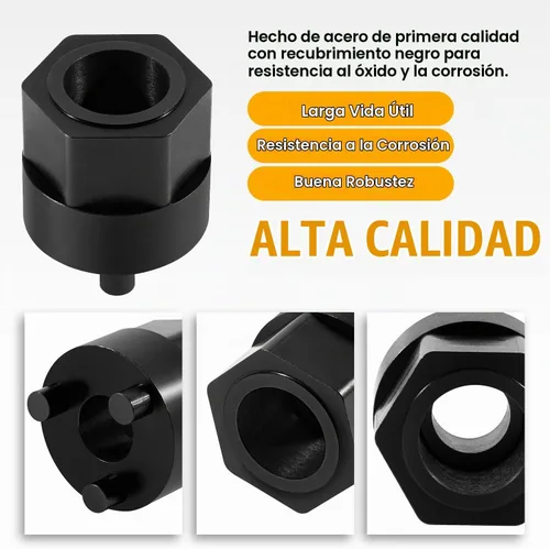 Vista 4 de Herramienta de extracción de cubo de embrague de compresor de A/C, no necesita llave de impacto para buje de transmisión de compresores sin embrague