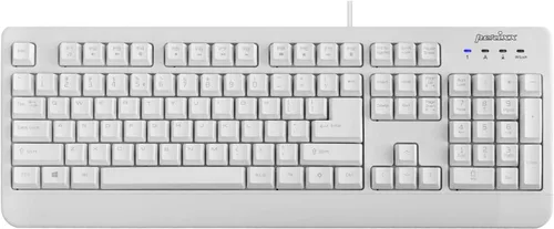 Vista 7 de Perixx PERIBOARD-517 - Teclado USB lavable con cable, certificado con nivel IP 65, negro, diseño en inglés de EE. UU