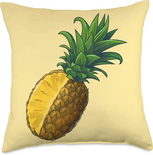 Vista 5 de Pineapple Nutrition Fresh Fruit Pineapples Gifts Nutrition Fresh Fruit Pineapples - Almohada de 16.0 x 16.0 in, multicolor