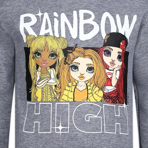 Vista 4 de Rainbow High Dolls Ruby Anderson, Poppy Rowan & Sunny Madison - Conjunto de sudadera con capucha y leggings para niñas pequeñas a grandes