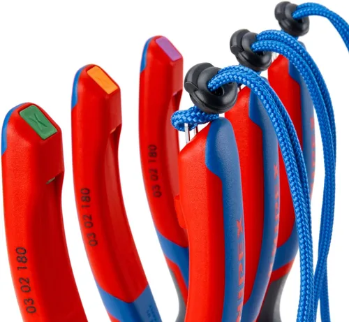 Vista 5 de KNIPEX Herramientas - Alicates combinados de alto apalancamiento, multicomponente (202200), 8 pulgadas