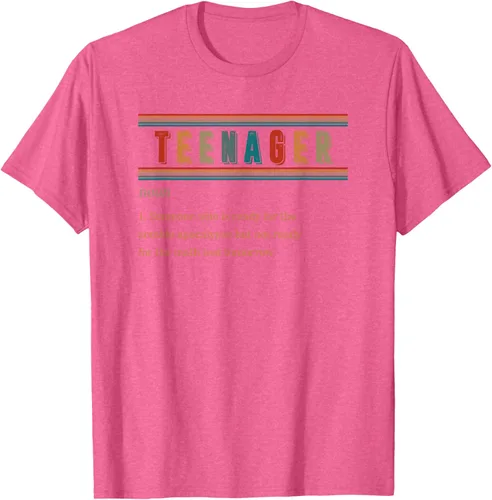 Vista 40 de Camiseta divertida de regalo de cumpleaños para niñas y niños y adolescentes, Negro, S