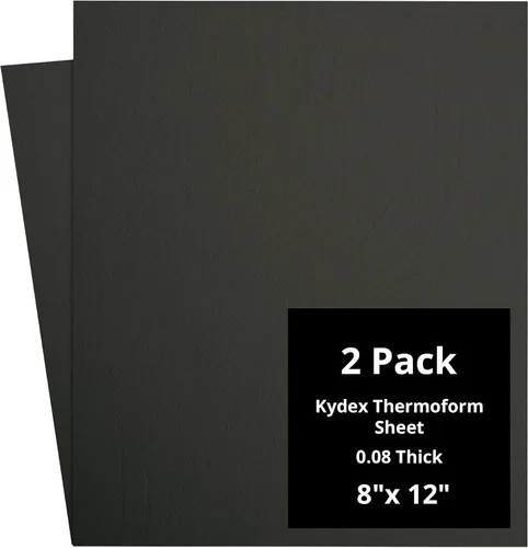 Vista 139 de Kydex Sheets - Solid Color DIY Kit for Crafting Holsters, Sheaths, and Mag Pouches - (8x8, 8x12, 12x12), Premium Thermoform Sheets - Thick, Durable
