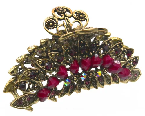 Vista 7 de Fashion & Lifestyle Pinza de mandíbula grande de aleación de metal para mujeres y niñas, pinza bastante fuerte, pasador antideslizante, agarre hacia