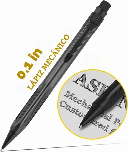 Vista 7 de ASINNO Lápiz mecánico de 1,3 mm, lápiz resistente a la intemperie 2B de plomo oscuro, lápiz mecánico de trabajo pesado para carpintería con 20