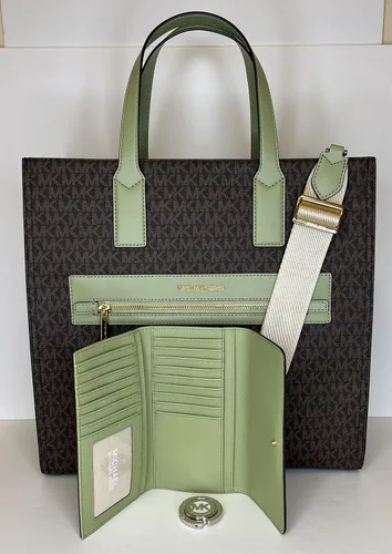 Vista 3 de Michael Kors MICHAEL Michael Kors Kenly - Bolso grande NS con gancho grande para cartera triple a juego