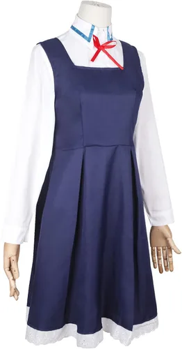 Vista 2 de Supjuiors Disfraz de anime, Anya Loid Forger, uniforme de cosplay, vestido de Halloween para niñas y hombres
