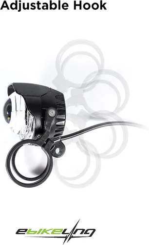 Vista 2 de eBikeling Faro de bicicleta eléctrica/extremadamente brillante impermeable luz delantera de bicicleta con cuerno/luces de bicicleta E
