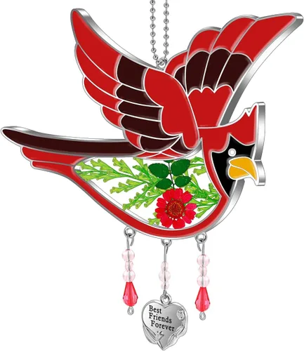 Vista 16 de KY&BOSAM Regalos para la abuela Colibrí de cristal para colgar en la Verde-te amo abuela