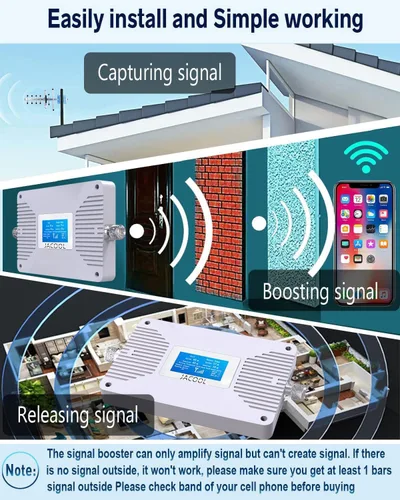 Vista 3 de Amplificador de teléfono celular para Verizon y AT&T, aumenta 5G/4G LTE