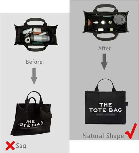 Vista 7 de ZTUJO Organizador de bolso para bolso y moldeador de bolsa, organizador de bolsa para Speedy Neverful, 6 tamaños (XL, negro sedoso)