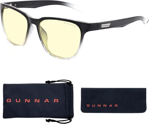 Vista 4 de GUNNAR - Gafas para juegos y computadora - Bloqueo de luz azul, protección UV - Berkeley Marco de ónix desteñido