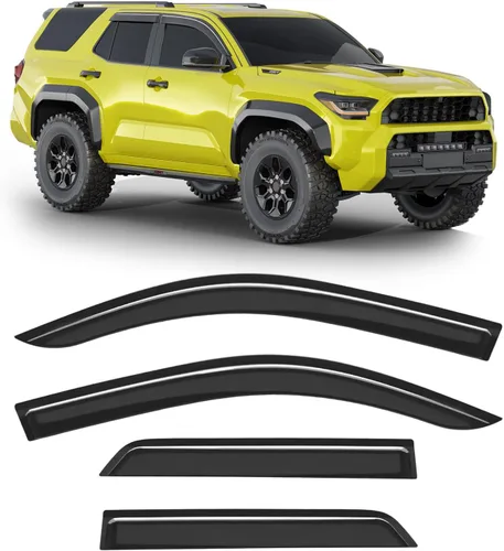 Vista 40 de Protector de lluvia extra grueso para Ford F150 2004-2014 Extended Cab/SuperCab protectores de lluvia con cinta adhesiva lateral de camioneta