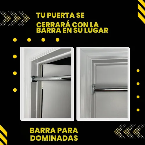 Vista 7 de DreamGYM Barra de dominadas para puerta - Barra de barbilla - Barra de apoyo oscilante