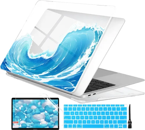 Vista 12 de Batianda Funda personalizable para MacBook Air M1 de 13 pulgadas modelo A2337 A2179 A1932 versión 2021 2020 2019, carcasa rígida pintada en 3D