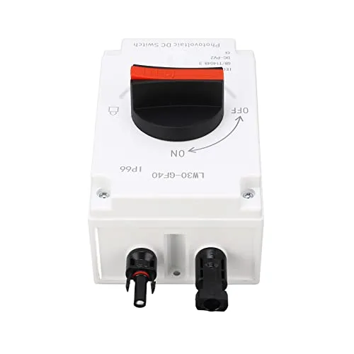 Vista 3 de Interruptor de desconexión rápida solar fotovoltaica CC 1500 V 32 A, disyuntor miniatura de CC IP66, caja combinada solar para sistema de paneles