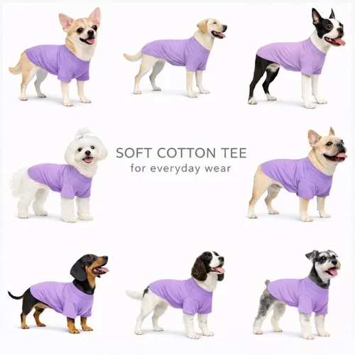 Vista 28 de Lovelonglong 2019 - Ropa para mascotas, Disfraces para Perro, Ropa Camisetas en blanco para Perros Grande Medianos Pequeños 100% Algodón 18