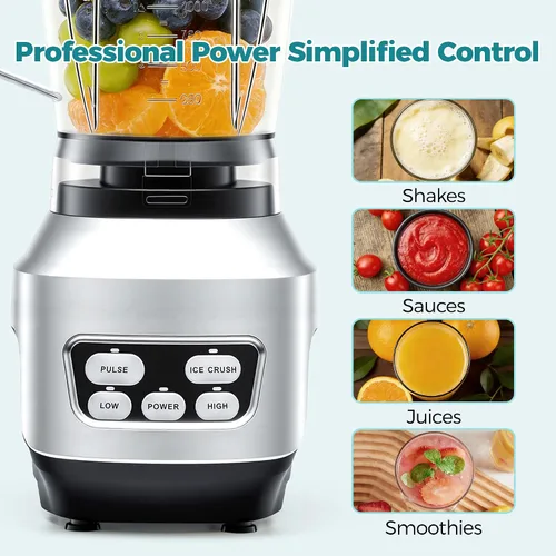 Vista 5 de OLIXIS Smoothie Blender for Kitchen, Personal Blender