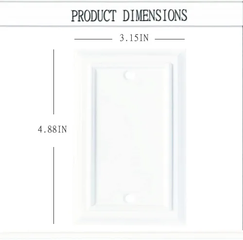 Vista 2 de Placas de pared, cubiertas de toma dúplex, placas de interruptor de luz de palanca, cubierta de interruptor de luz decorativa, placa de pared