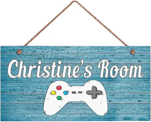 Vista 7 de XIUXZMM Letrero de hipopótamo, letrero personalizado de bosque, nombre del niño, letrero de puerta para niños, decoración de guardería de bebé