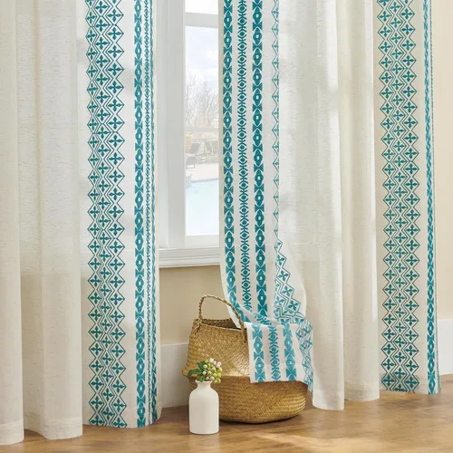 Vista 16 de Cortinas de Lino Natural de 63 Pulgadas de Largo, Juego de 2 Paneles para Sala de Estar y Dormitorio, Cortinas Semitransparentes con Ojales que