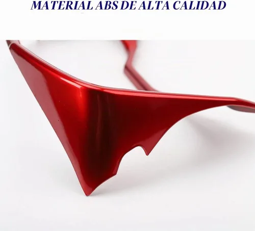 Vista 6 de Cubierta de tablero de consola central ABS compatible con Toyota RAV4 2019-2023 (rojo brillante)