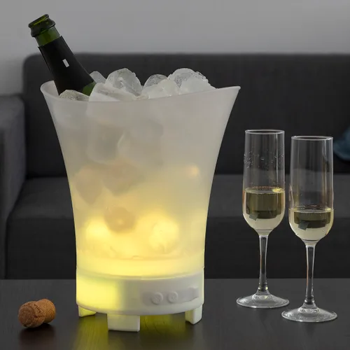 Vista 5 de Cubitera LED con Altavoz Recargable Sonice InnovaGoods