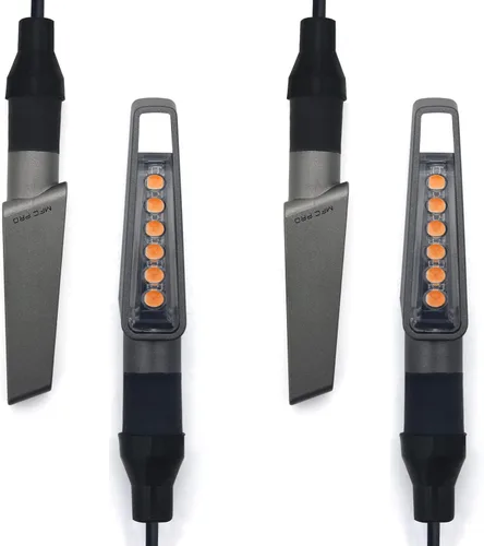 Vista 6 de Luces indicadoras de motocicleta que fluyen luces LED intermitentes para YAMAHA FZ8 MT07 FZ6 FZ09 FZ07 VMAX para DAYTONA 675 para VSTROM DL650