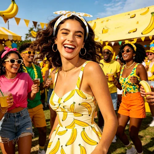 Vista 4 de Jaciya Paquete de 6 diademas de plátano con lazo, diademas blancas de verano con lazo anudado para mujer, accesorios para el cabello de fiesta