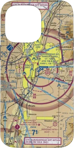Vista 21 de Albuquerque (ABQ) Sectional Chart - Aviation Case for iPhone 17