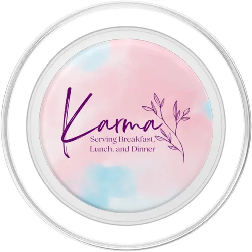 Vista 2 de Karma - Positividad, espiritualidad, vibración positiva, PopSockets florales MagSafe PopGrip para iPhone