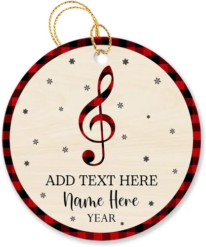 Vista 12 de Adorno de Navidad personalizado de acordeonista que toca acordeón, nombre personalizado y año, adorno de Navidad para acordeonista, instrumento