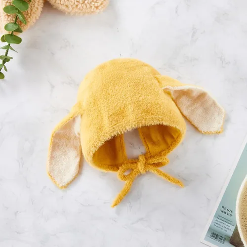 Vista 7 de Newbron - Gorro de conejito para niños y niñas, sombrero de hospital con orejas de conejo para bebés y niños pequeños