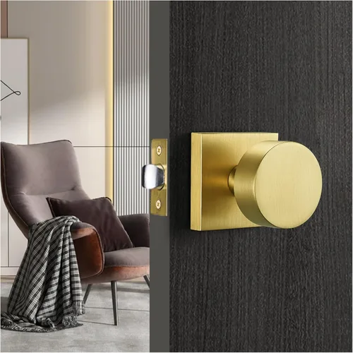 Vista 8 de Pomos de puerta de privacidad color negro mate - Manijas modernas para pasillo, dormitorio y baño