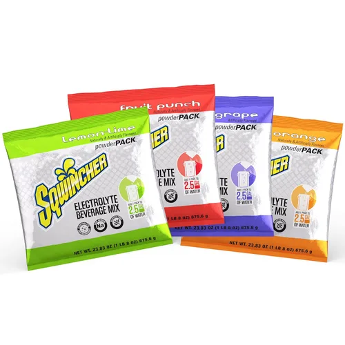 Vista 8 de Sqwincher Paquete de polvo, sabor a ponche de frutas, bajo en calorías, bajo en sodio, mezcla de bebidas hidratantes para reposición