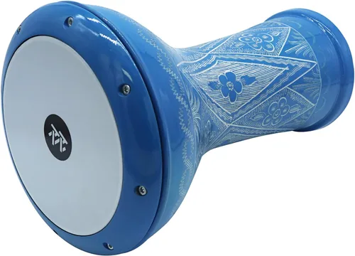 Vista 8 de La Darbuka Doumbek de Estilo Egipcio de 17 Pulgadas de Zaza Percussion (Negra)