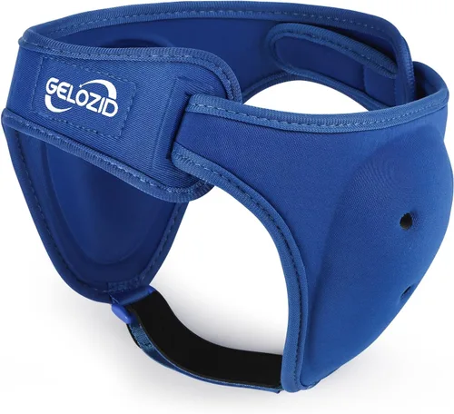Vista 8 de Gelozid Casco ajustable de lucha libre para BJJ, MMA Grappling y entrenamiento, protector de oídos y casco de protección de coliflor