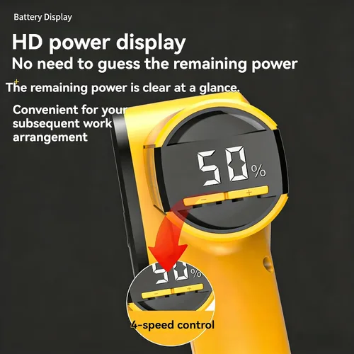 Vista 5 de Rechargeable High-Speed Cardboard Cutter, Cordless Electric Scissors, Automatic Cardboard Box Cutter with Safety Lock, 4-Speed Adjustment, Rotary