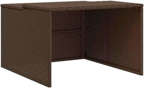 Vista 11 de vidaXL Robot cortacésped garaje gris 33.9"x35.4"x20.5"/22.4" Poly Rattan