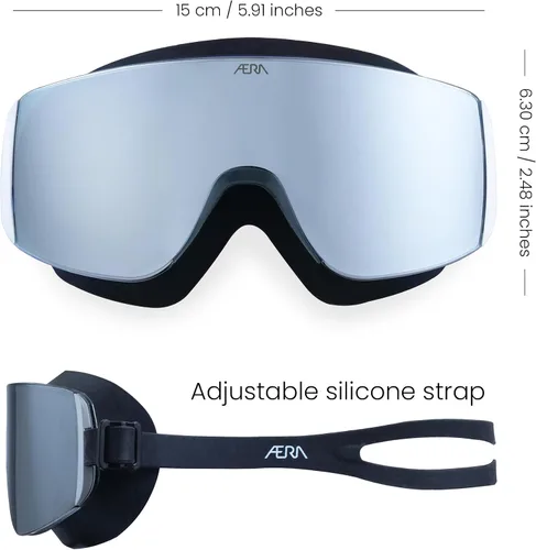 Vista 11 de ÆRA Gafas de natación ultraligeras sin marco, lente nanotecnológica antivaho, 100% protección UV, surf, SUP, moto acuática, esquí acuático, aguas