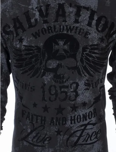 Vista 6 de Archaic Affliction - Camiseta de manga larga para hombre, color negro, Negro
