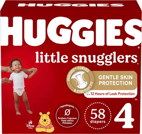 Vista 38 de Huggies Little Snugglers - Pañal para bebé, talla 1, 8 a 14 libras, 34717, 20