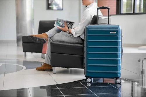 Vista 7 de Equipaje extensible Samsonite Omni 2 Hardside con ruedas giratorias, Negro medianoche), 138451-1548