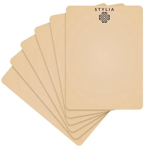 Vista 5 de Stylia Hoja de piel falsa de práctica de Microblading para tatuaje de cejas, piel falsa para tatuaje, aguja de micro cuchillas, maquillaje de cejas