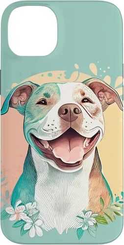 Vista 15 de Pit Bull - Carcasa para iPhone 17, diseño artístico de Pitbull para mujer