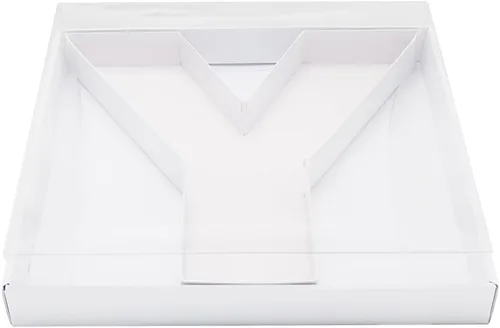 Vista 21 de WENPACK 2025 - Caja de regalo de cartón con forma de tapa transparente (negro, tapa graduada)