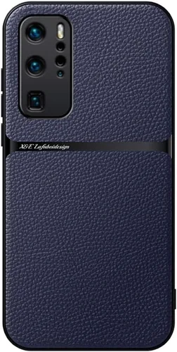 Vista 7 de Kepuch Silklike Caso Para Huawei P40 Pro - Cubierta De Parachoques Placa De Metal Incorporada Para Huawei P40 Pro - Gris
